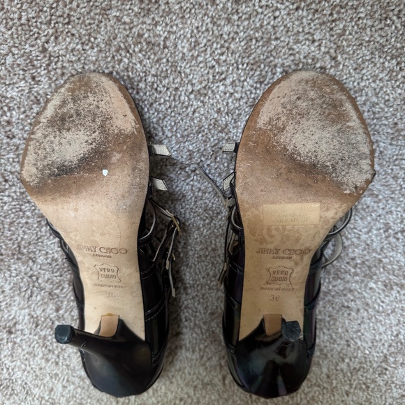 Strappy sandals black patent - Picture 4 of 6